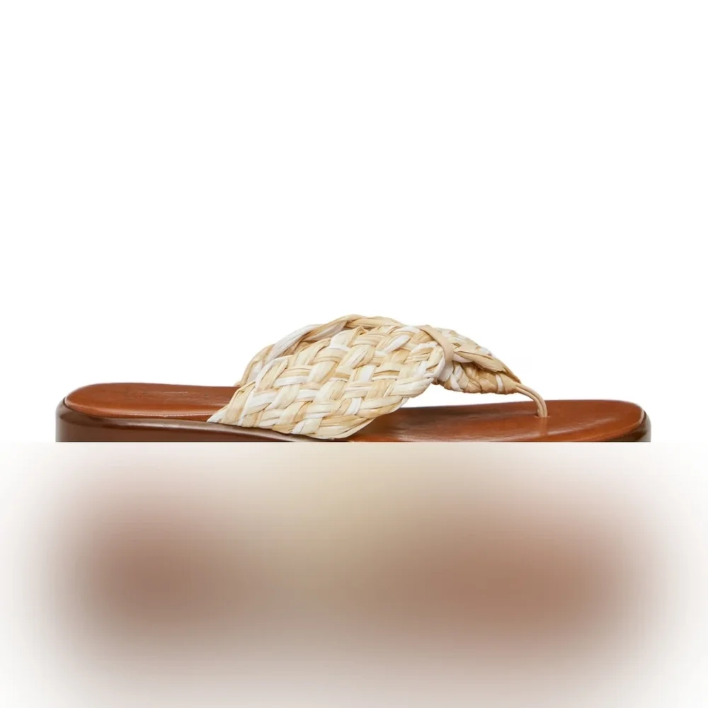 Italian Shoemakers Women's Nory White/Beige Sandals Size 11